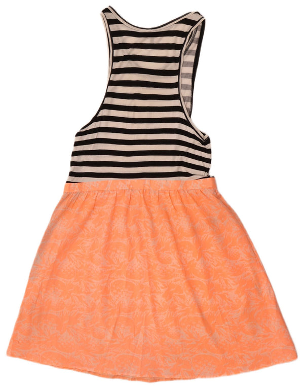 Hurley Womens Sleeveless A-Line Dress UK 18 XL Multicoloured Striped