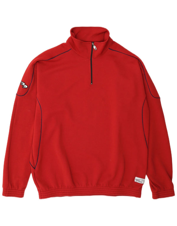 Biemme Mens Pullover Tracksuit Top Jacket 2XL Red Polyester