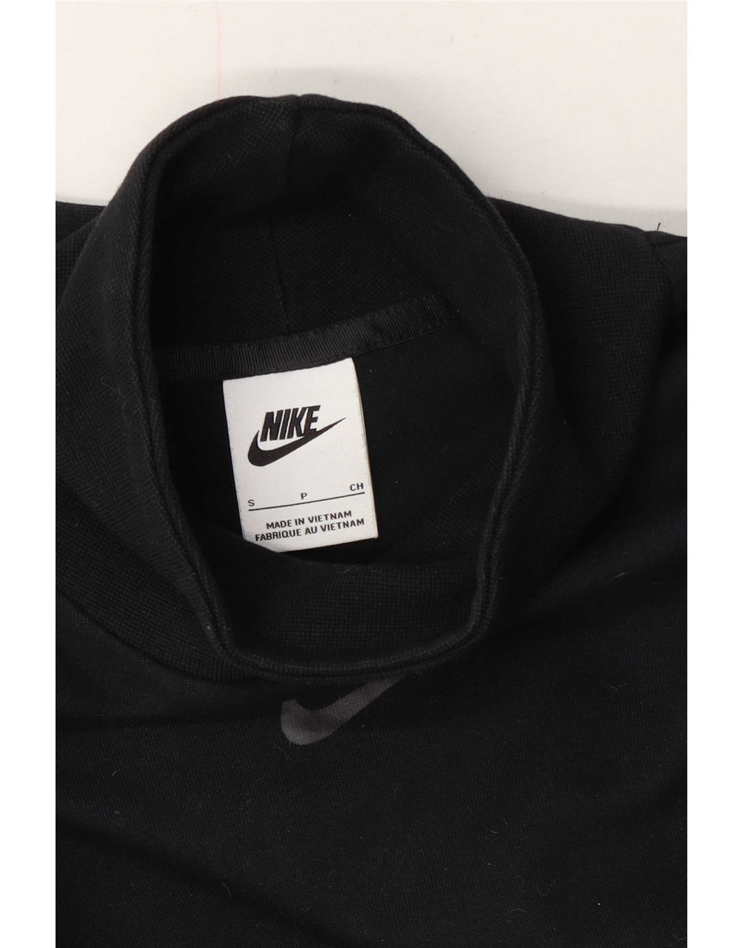 Nike Womens Crop Oversized Sweatshirt Jumper UK 10 Small Navy Blue