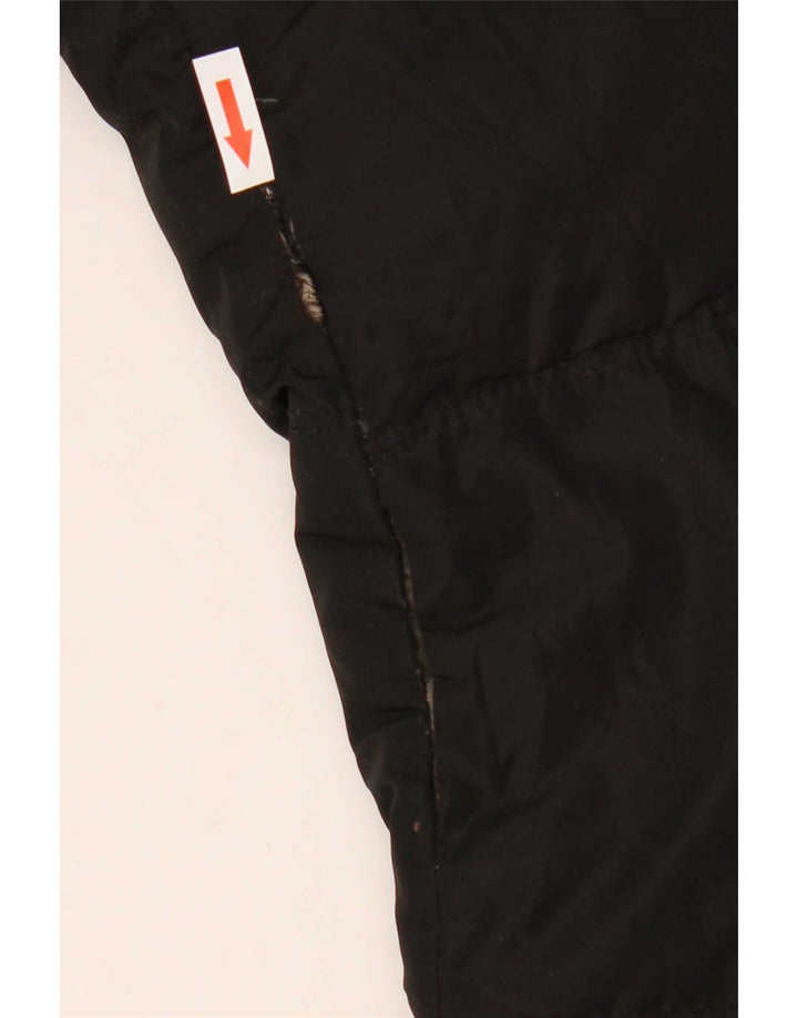 Zara Womens Padded Coat UK 10 Small Black Polyester
