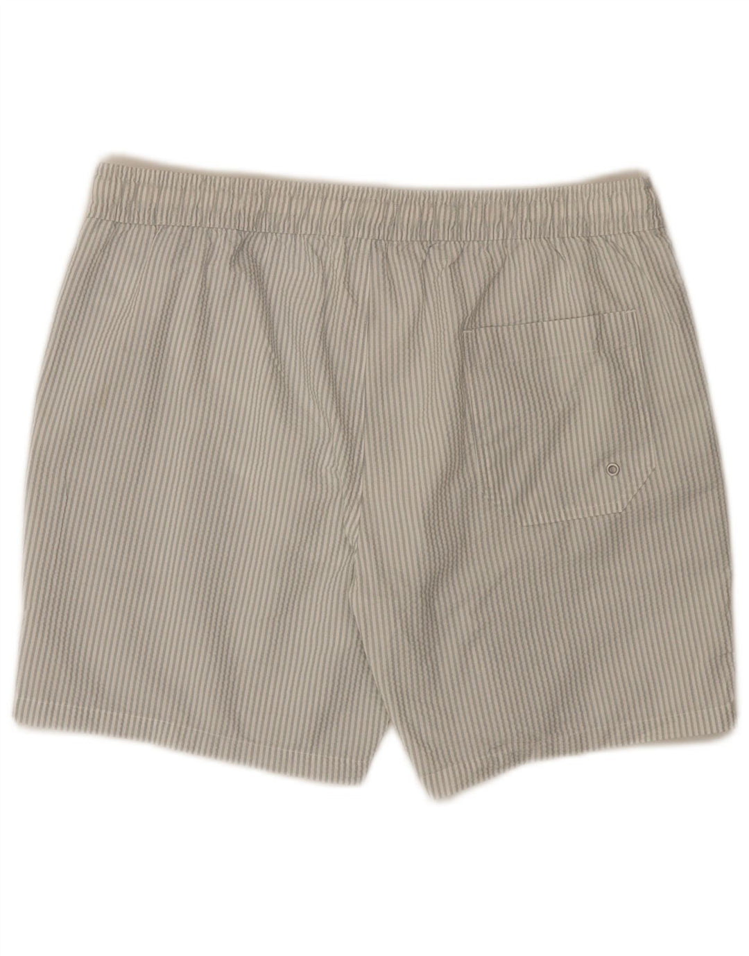All Saints Mens Swimming Shorts Large Blue Pinstripe Polyester