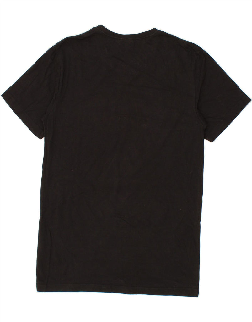 CANTERBURY Mens Graphic T-Shirt Top Small Black Cotton Vintage Canterbury and Second-Hand Canterbury from Messina Hembry 