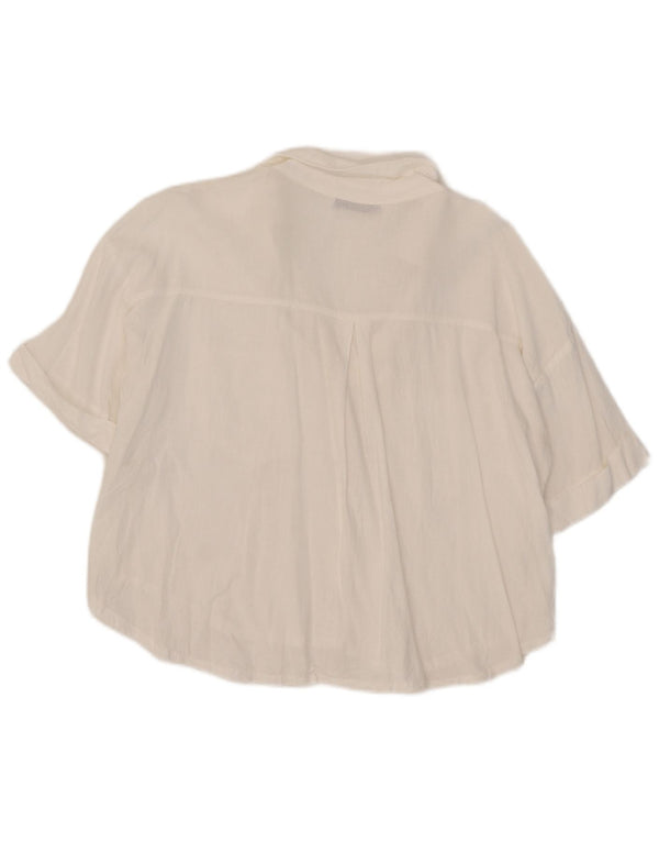 Zara Womens Oversized Shirt UK 14 Medium White