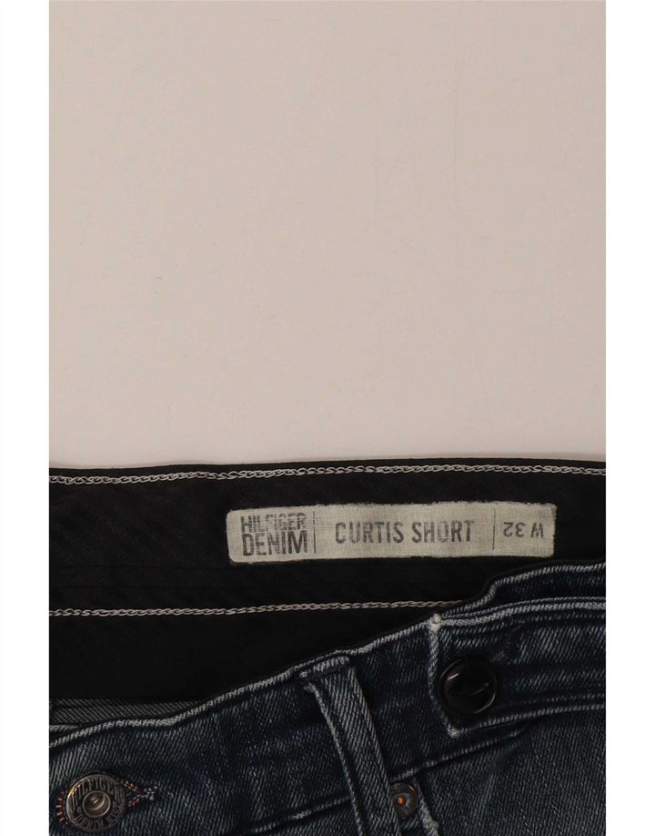 Tommy Hilfiger Mens Curtis Distressed Denim Shorts W32 Medium  Blue