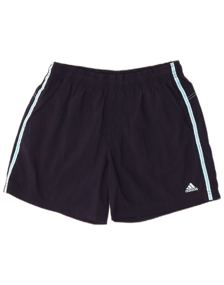 Adidas Mens Swimming Shorts Medium Navy Blue Polyester