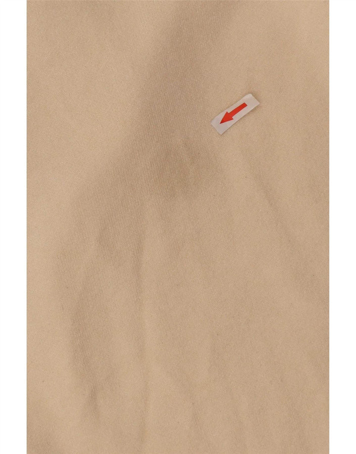 Zara Mens Hooded Jumper Sweater Medium Beige Viscose