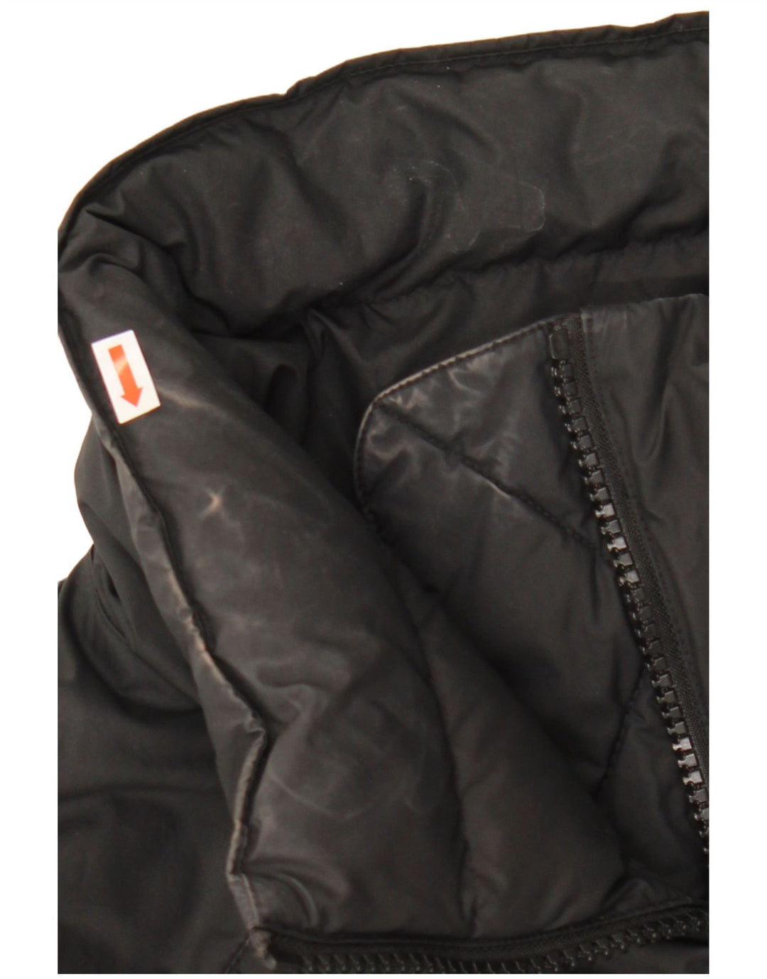 Nike Womens Oversized Graphic Padded Jacket UK 6 XS Black Polyester