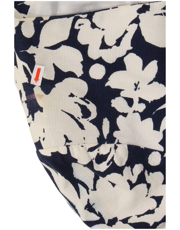 LUISA SPAGNOLI Womens 3/4 Sleeve Blazer Jacket IT 46 Large Navy Blue