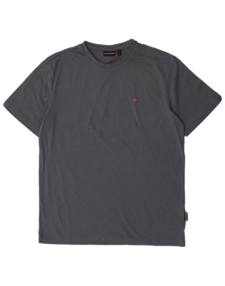 Napapijri Mens T-Shirt Top Medium Blue