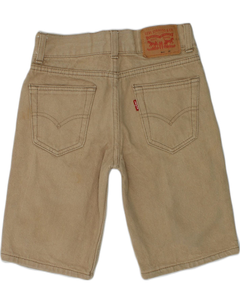 LEVI'S Boys Denim Shorts 7-8 Years W24  Beige Cotton | Vintage Levi's | Thrift | Second-Hand Levi's | Used Clothing | Messina Hembry 