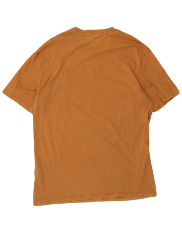 Jack & Jones Mens Graphic T-Shirt Top XL Brown Cotton