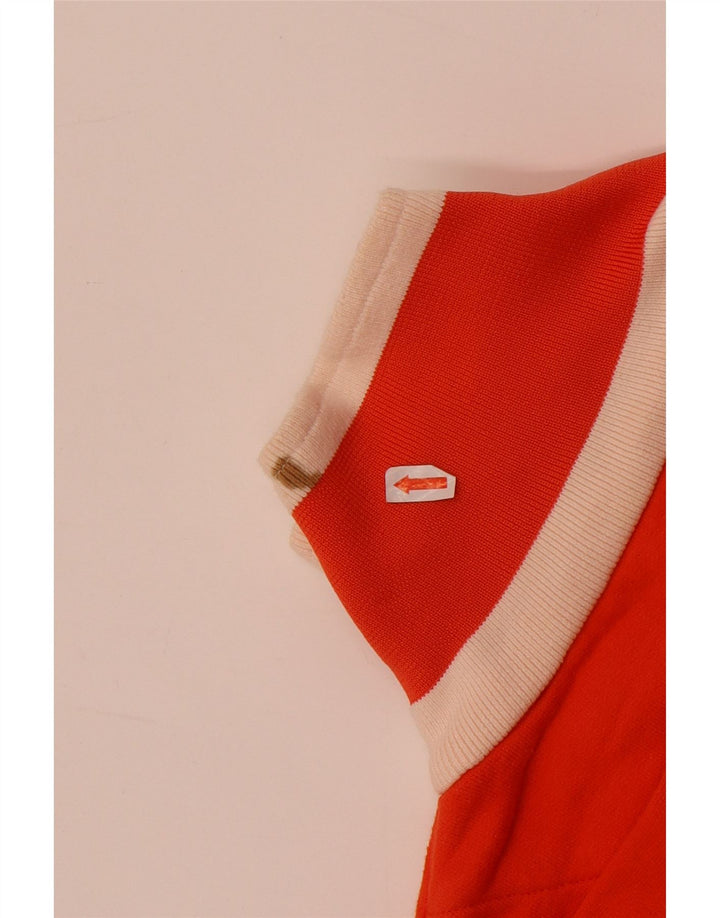 Kappa Mens Tracksuit Top Jacket Medium Orange Cotton