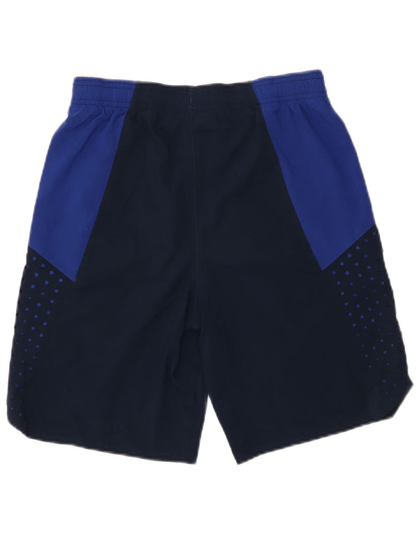 UNDER ARMOUR Boys Heat Gear Sport Shorts 11-12 Years Large  Navy Blue