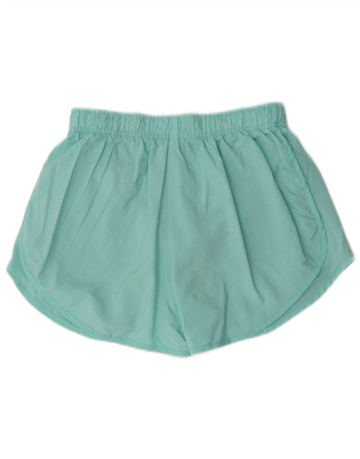 Nike Womens Dri Fit Sport Shorts UK 12 Medium  Turquoise Polyester