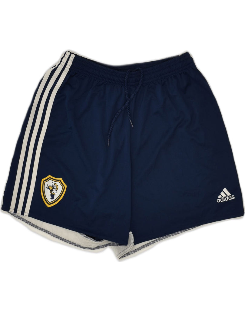 ADIDAS Womens Climacool Sport Shorts UK 12-14 Medium Navy Blue Polyester | Vintage Adidas | Thrift | Second-Hand Adidas | Used Clothing | Messina Hembry 