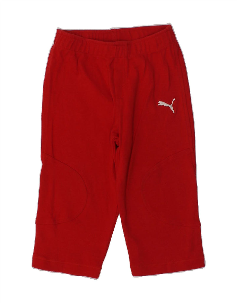 PUMA Baby Boys Tracksuit Trousers 9-12 Months Red Cotton | Vintage Puma | Thrift | Second-Hand Puma | Used Clothing | Messina Hembry 