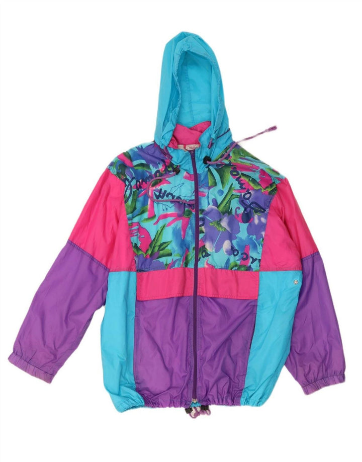 SHAMP Mens Graphic Rain Jacket UK 36/38 Small Multicoloured Colourblock Vintage Shamp and Second-Hand Shamp from Messina Hembry 