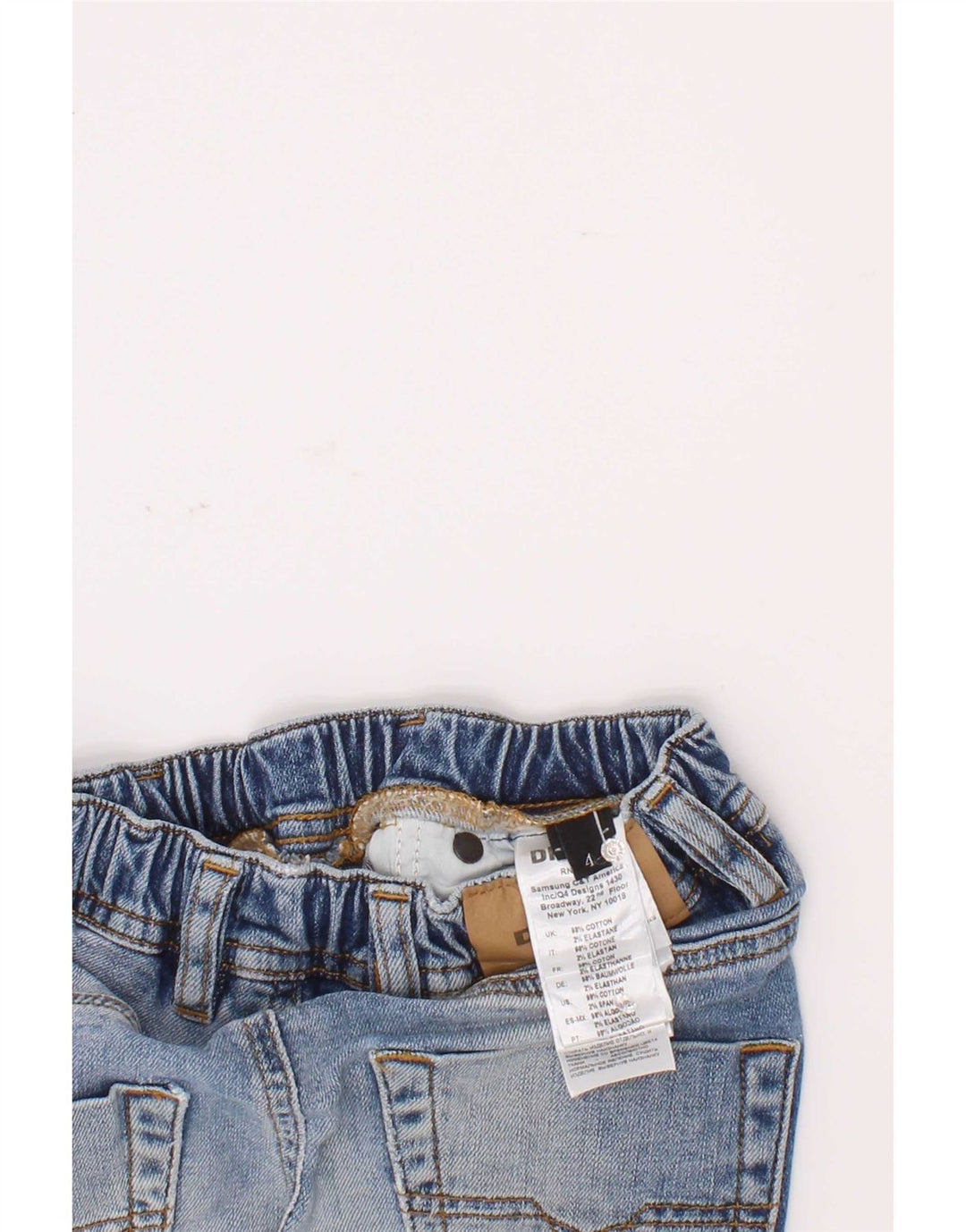 Diesel Boys Distressed Denim Shorts 3-4 Years W20 Blue Cotton