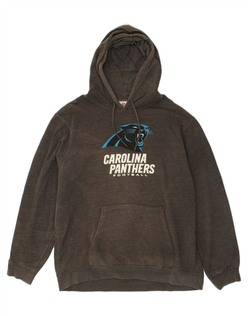 NFL Mens Panthers Graphic Hoodie Jumper XL Grey | Vintage NFL | Thrift | Second-Hand NFL | Used Clothing | Messina Hembry 