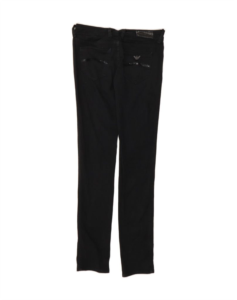 ARMANI Womens Skinny Jeans W25 L32 Black Cotton Vintage Armani and Second-Hand Armani from Messina Hembry 