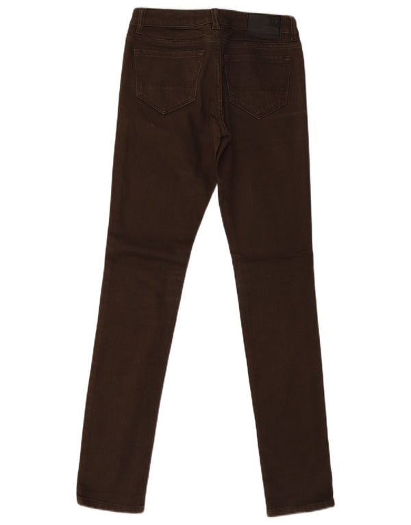 All Saints Womens Skinny Jeans W25 L32 Brown Cotton
