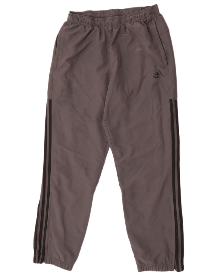 Adidas Mens Tracksuit Trousers Joggers Medium  Grey Polyester
