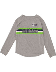 NFL Boys Graphic Top Long Sleeve 9-10 Years Medium  Grey Polyester