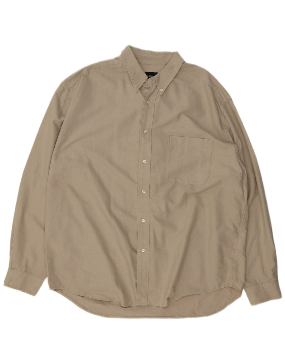 EDDIE BAUER Mens Shirt XL Beige Cotton