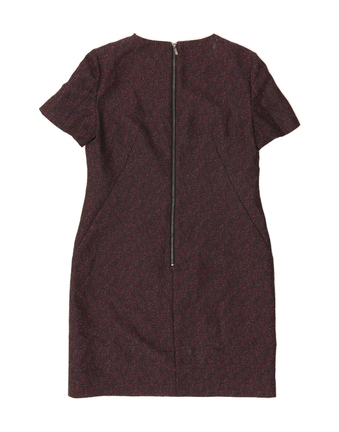 L.K. BENNETT Womens Sheath Dress UK 12 Medium  Grey Flecked Polyester Vintage L.K. Bennett and Second-Hand L.K. Bennett from Messina Hembry 