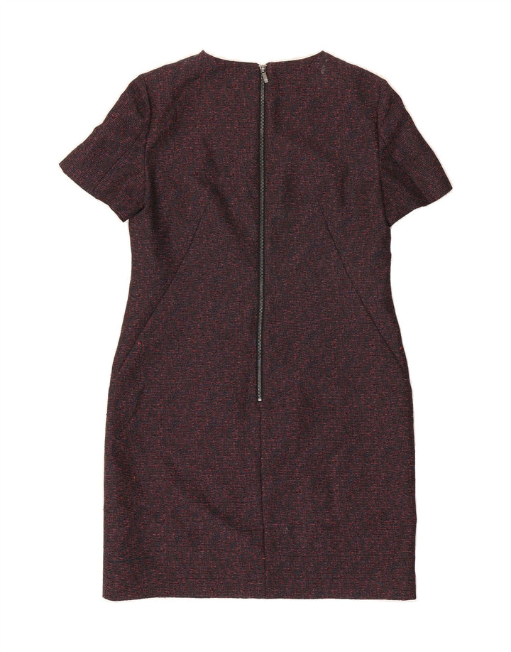 L.K. BENNETT Womens Sheath Dress UK 12 Medium  Grey Flecked Polyester Vintage L.K. Bennett and Second-Hand L.K. Bennett from Messina Hembry 