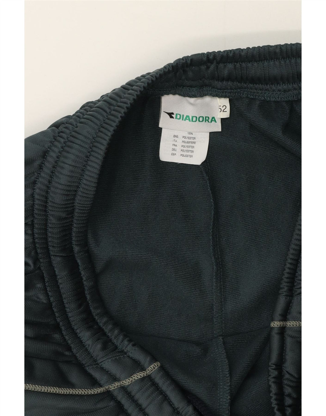 Diadora Mens Tracksuit Trousers IT 52 Large  Green Polyester