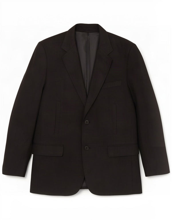 Zara Mens 2 Button Blazer Jacket EU 50 Medium Black