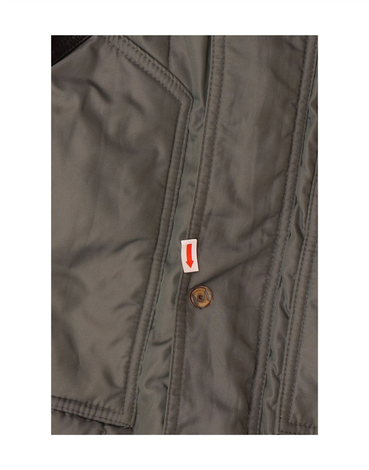 REFRIGIWEAR Womens Sixty spa Hooded Windbreaker Coat UK 16 Large Grey Vintage Refrigiwear and Second-Hand Refrigiwear from Messina Hembry 