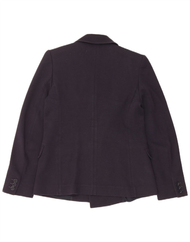 Max Mara Womens Weekend Double Breasted Blazer Jacket UK 10 Small Navy Blue