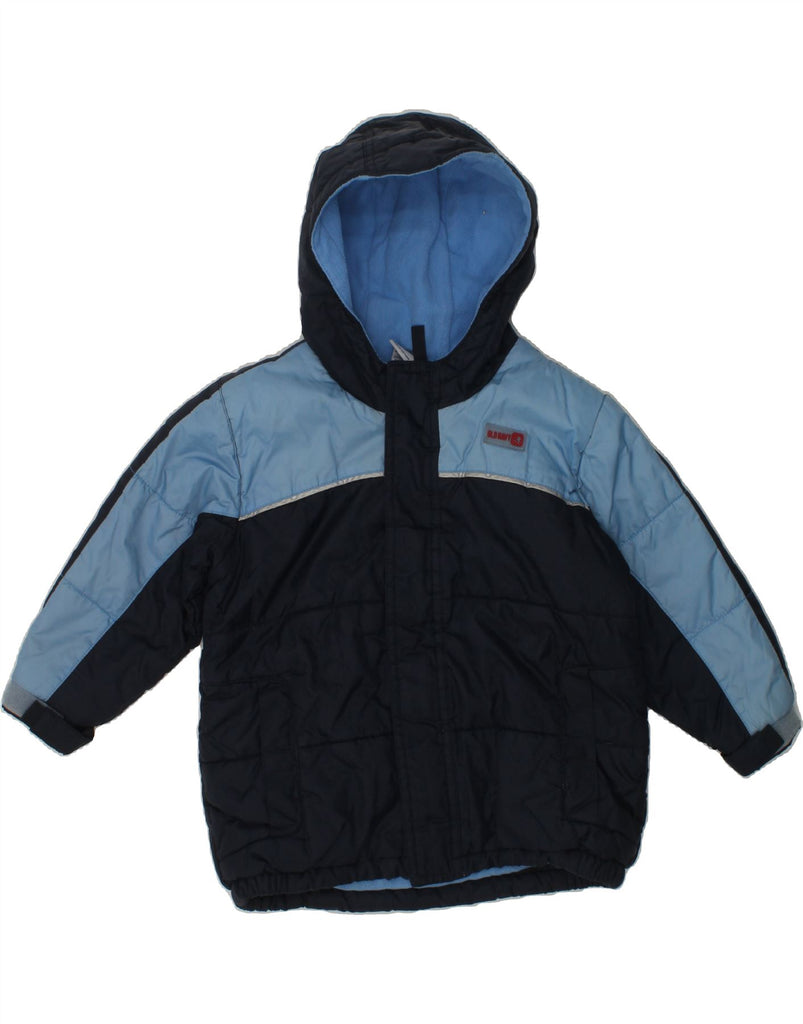 OLD NAVY Baby Boys Hooded Padded Jacket 18-24 Months Navy Blue Colourblock | Vintage Old Navy | Thrift | Second-Hand Old Navy | Used Clothing | Messina Hembry 