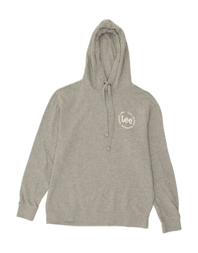 LEE Mens Regular Fit Hoodie Jumper Medium Grey Cotton Vintage Lee and Second-Hand Lee from Messina Hembry 