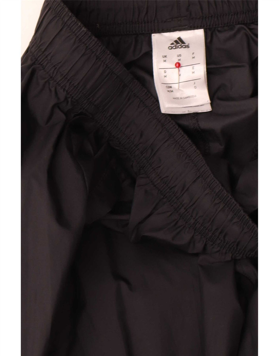 Adidas Mens Tracksuit Trousers Joggers Medium  Black Polyamide