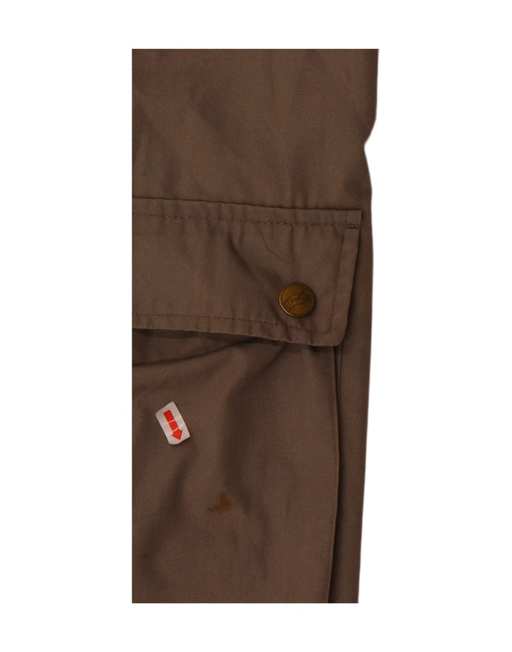 VINTAGE Mens Utility Jacket UK 40 Large Brown Polyester Vintage Vintage and Second-Hand Vintage from Messina Hembry 