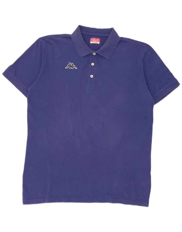 Kappa Mens Polo Shirt 2XL Blue Cotton