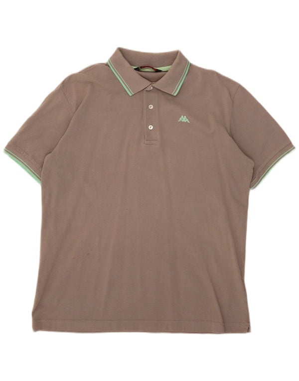Kappa Mens Polo Shirt XL Grey