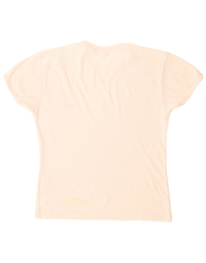 Reebok Womens T-Shirt Top UK 12 Medium  White Polyester
