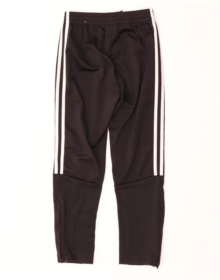 Adidas Boys Tracksuit Trousers 9-10 Years Black Polyester