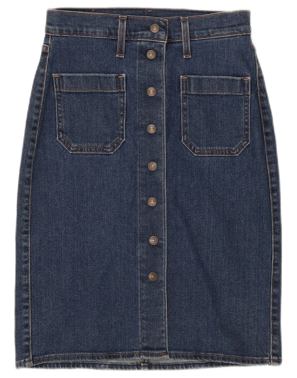 Levi's Womens Denim Skirt W24 XS Blue Cotton