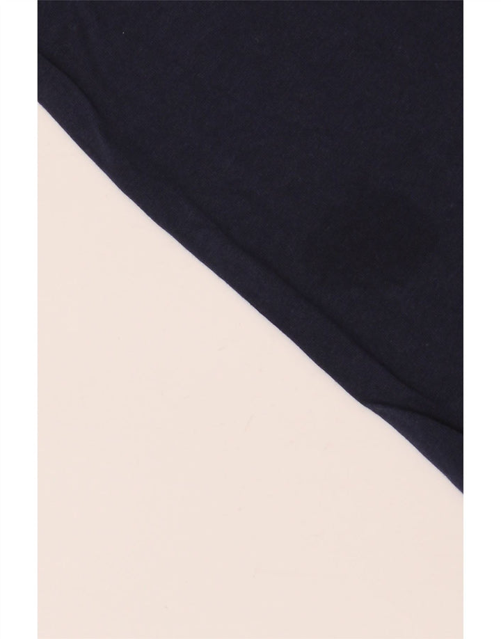 Ellesse Mens T-Shirt Top Medium Navy Blue Colourblock Cotton