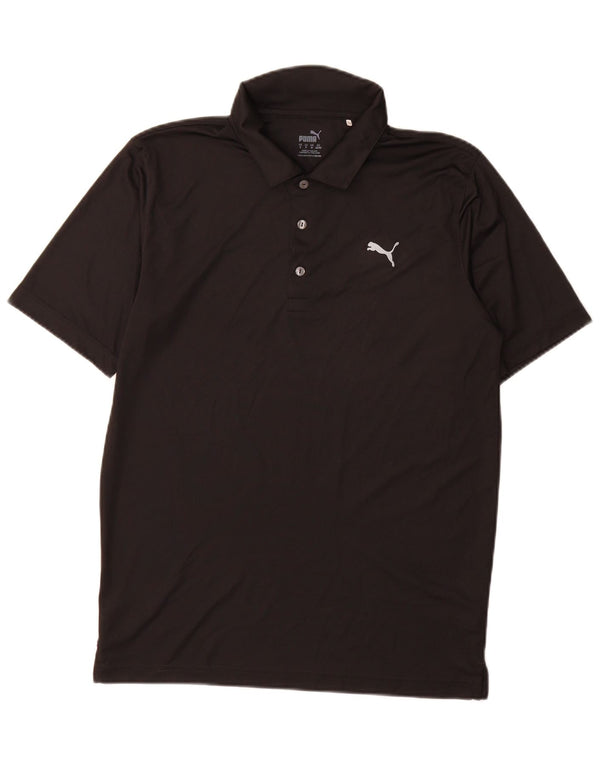 Puma Mens Polo Shirt Medium Black Polyester