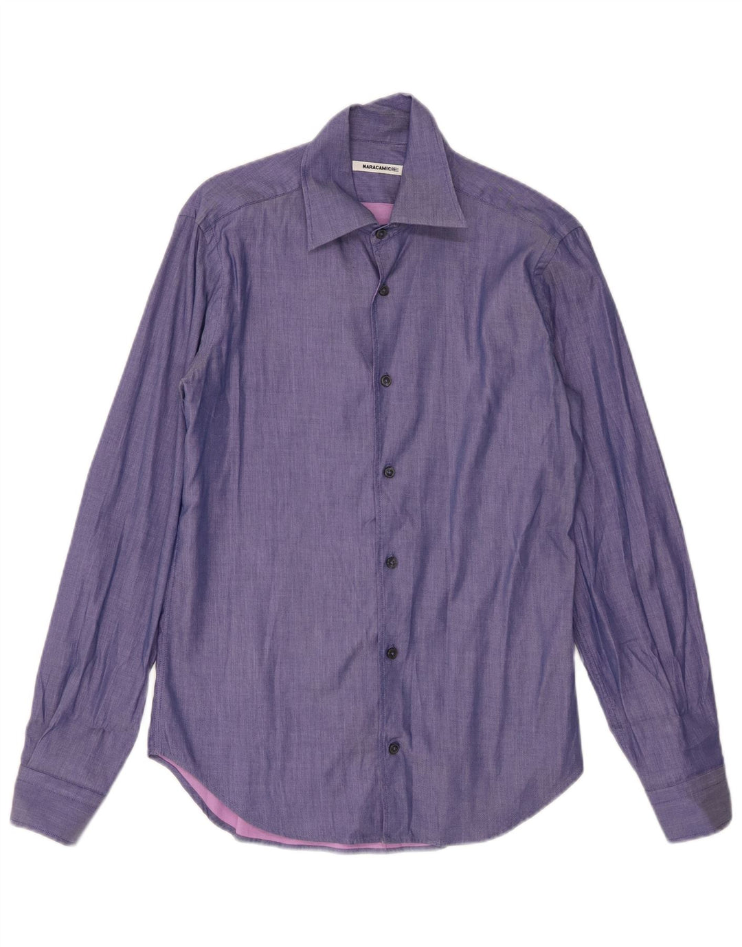 Naracamicee Mens Shirt Small Purple Cotton