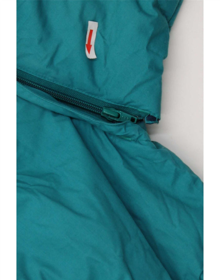 Vintage Mens Padded Jacket UK 42 XL Blue Colourblock Polyester