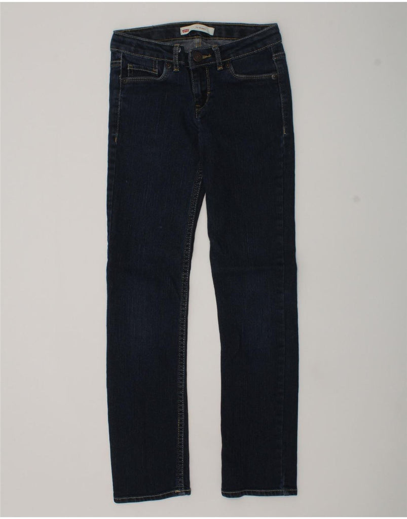 LEVI'S Girls 711 Skinny Jeans 7-8 Years W24 L25  Navy Blue Cotton | Vintage Levi's | Thrift | Second-Hand Levi's | Used Clothing | Messina Hembry 