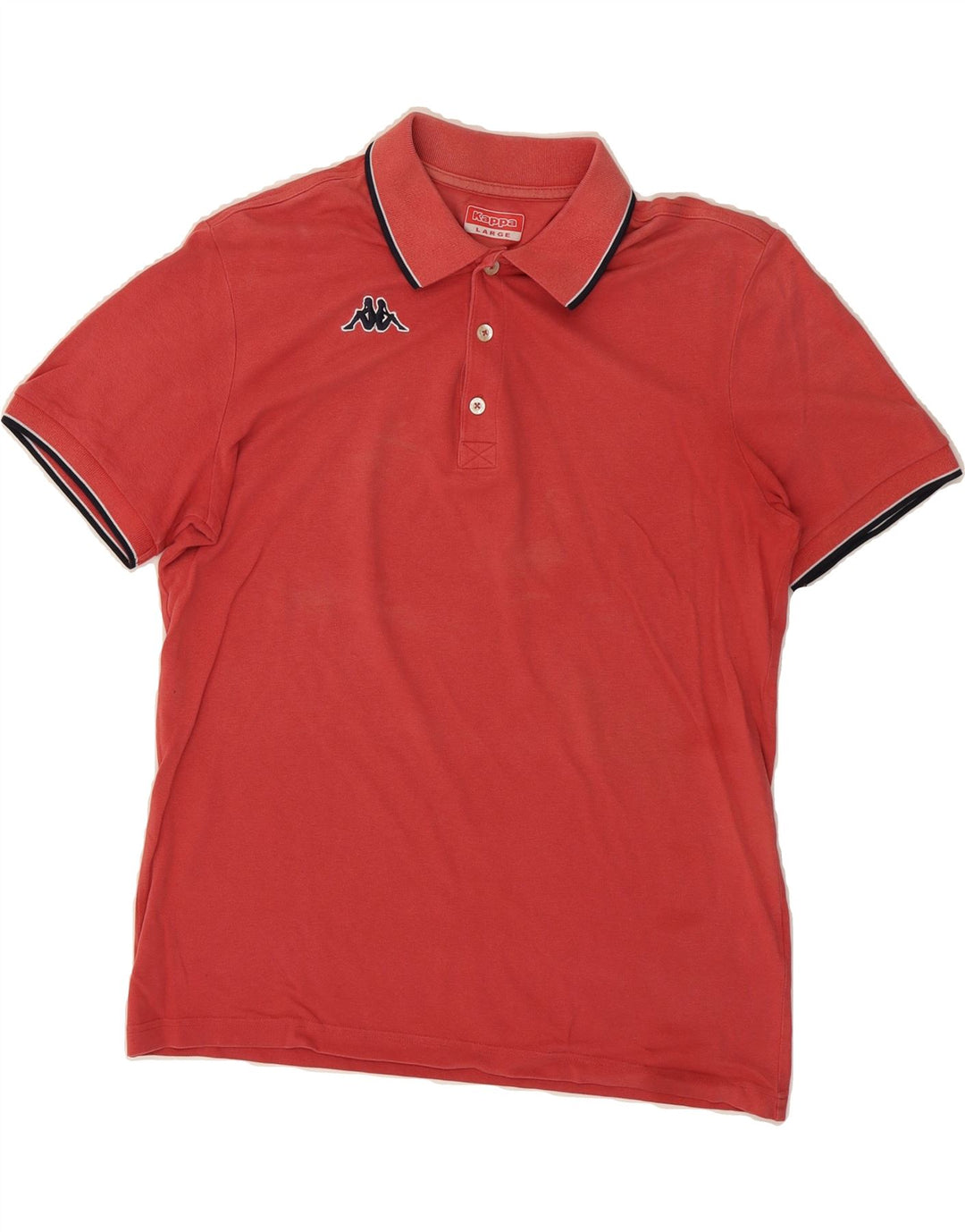 KAPPA Mens Polo Shirt Large Red Cotton Vintage Kappa and Second-Hand Kappa from Messina Hembry 