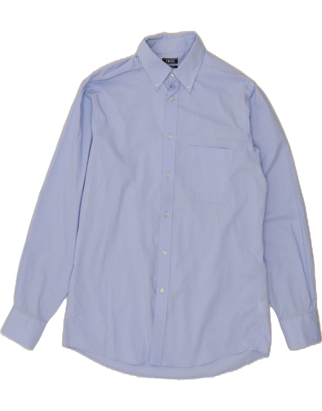 IZOD Mens Regular Fit Shirt Size 15 1/2 Medium Blue Cotton Vintage Izod and Second-Hand Izod from Messina Hembry 